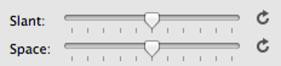 Description: 254-Fonts Slant & Space