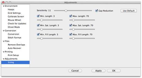 Description: 218-Preferences>Sizing (Advanced)