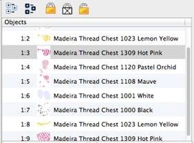 100-Color>Object Pane, 1 selection