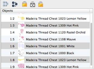 106-Color>Object Pane, multi select
