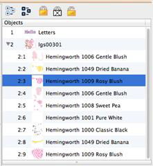 090-Objects Pane>sub element selected