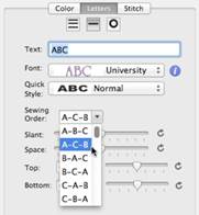 260-Letters-Changing sewing order 260-Letters-Changing sewing order